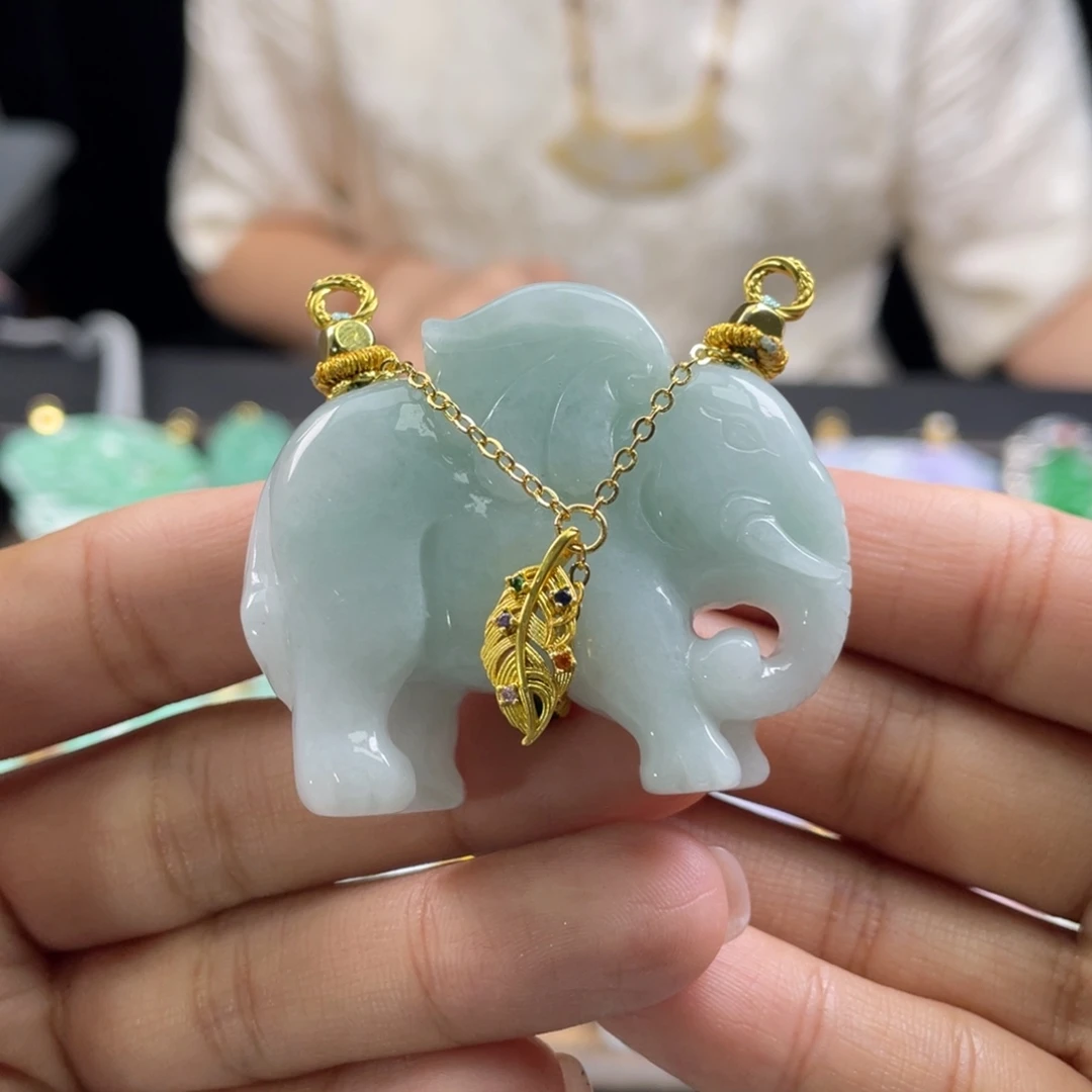 翡翠未镶嵌颈饰代编织
