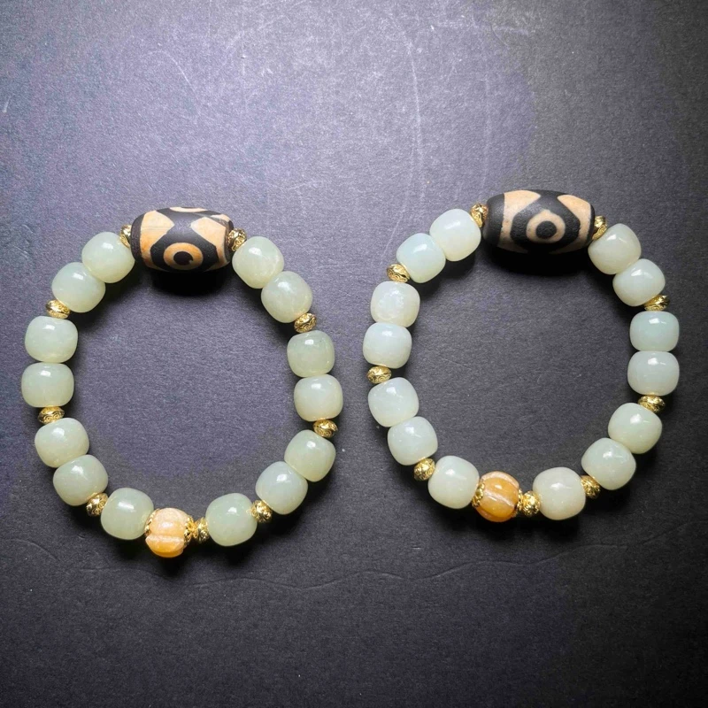 【小魏总珠宝】天然青玉玛瑙手串（10mm）【多样性发一】