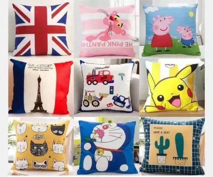 抱枕可拆洗，颜色随机