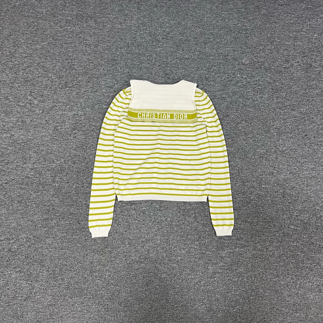 99新 AMIPARIS Dior 迪奥 绿色 秀款 牛油果 针织衫 34码