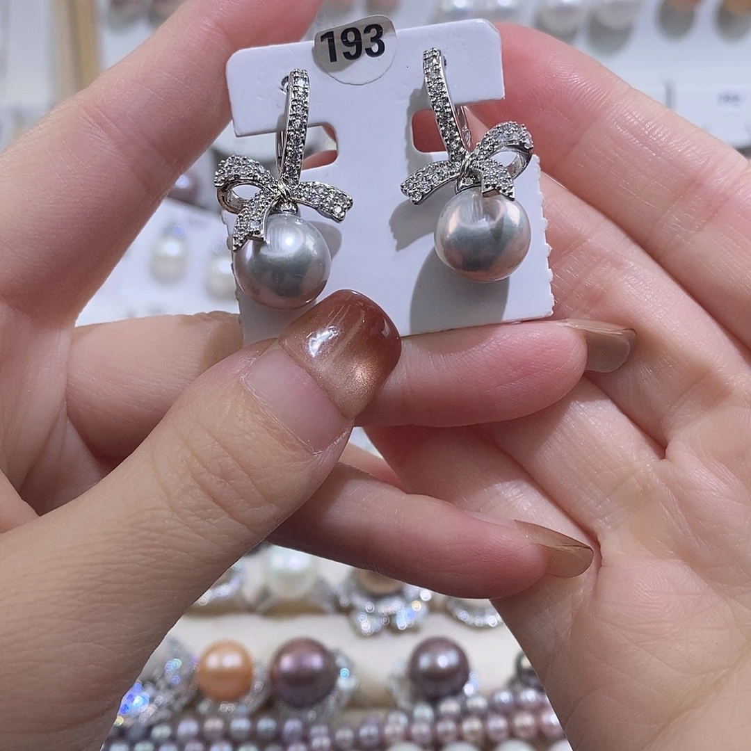 淡水珍珠未镶嵌耳饰w11.5