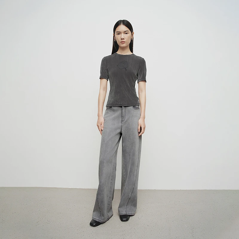 【商场同款】【欧若风】播舒适简约圆领T恤BDS1YD1568