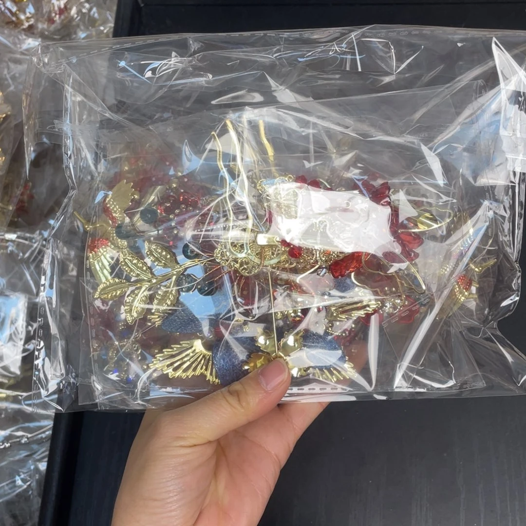 混合材质新娘头饰默认微瑕不退换