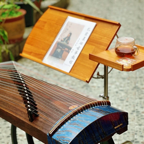 可移动北欧实木琴谱架茶几沙发可升降桌床边桌书桌边几中古小推车