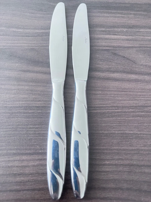 Nehir三斜线牛排刀两支装，长度20.8cm、微瑕