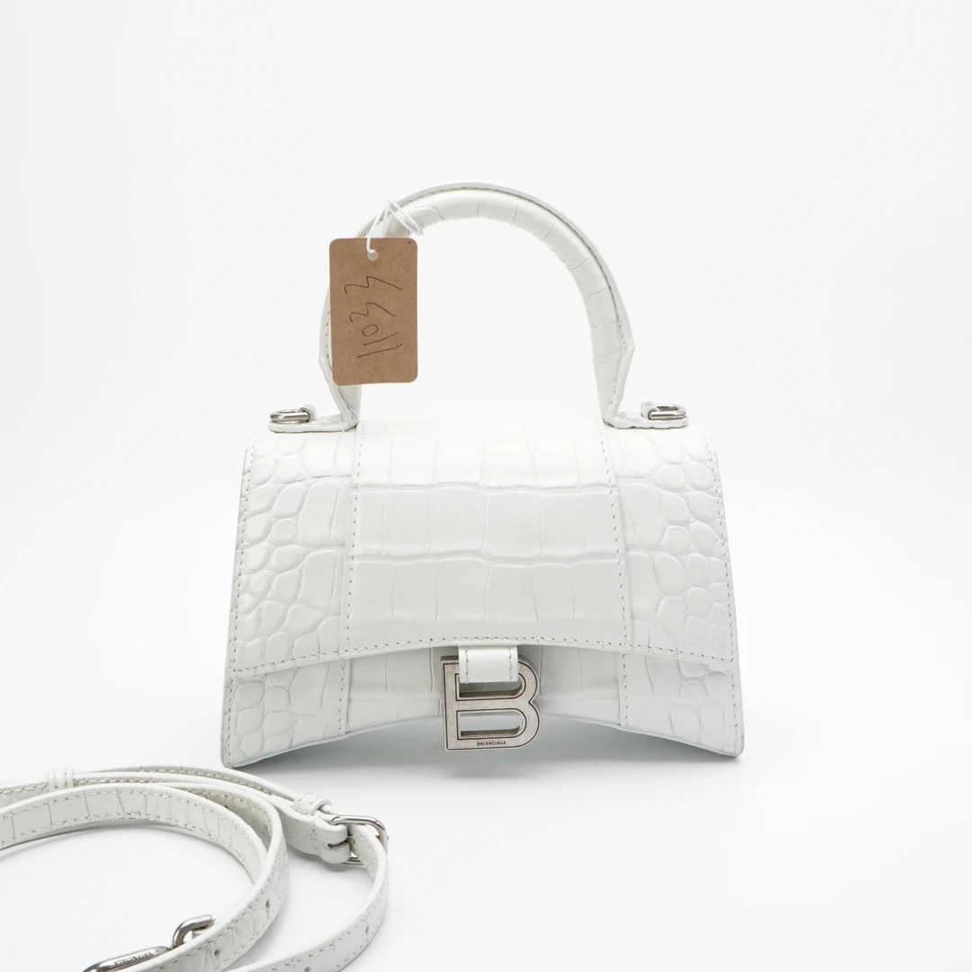 95新 Balenciaga/巴黎世家 Balenciaga巴黎世家白色沙漏包 11033