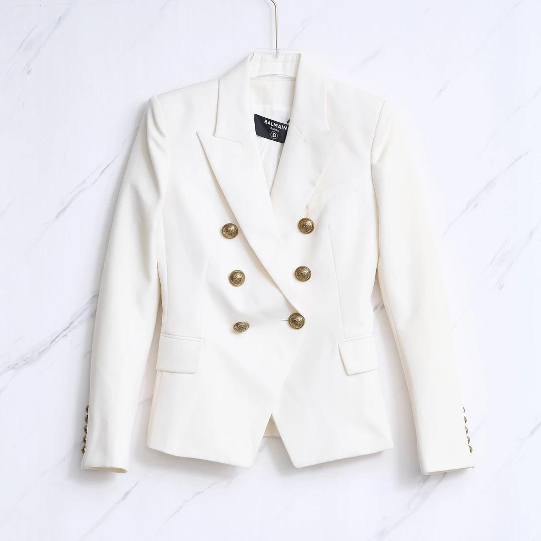 全新未使用/Balmain尚雯婕同款双排扣西服B2GU00011