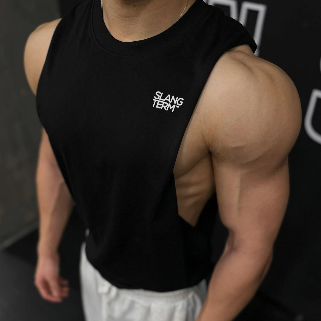 SLANGTERM基础无袖训练休闲背心上衣夏季健身百搭运动坎肩宽松