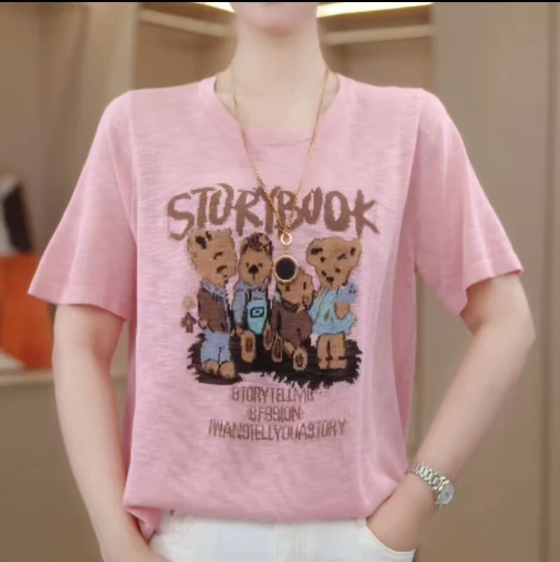 丝年.雨微|夏季经典高端大气显瘦气质薄款轻奢短袖新款SY00127