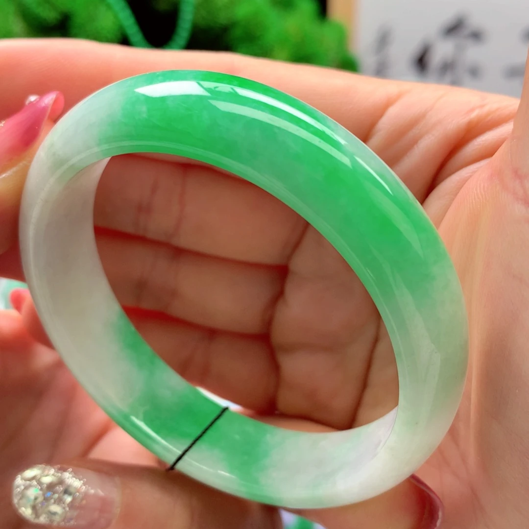 未镶嵌手镯翡翠缅甸56.3圈口