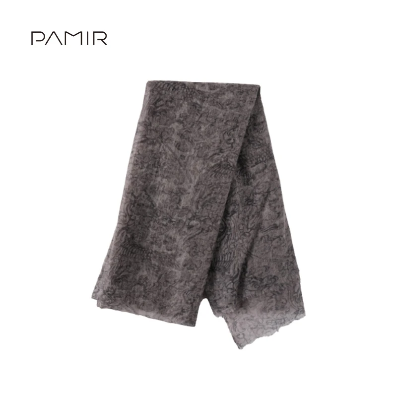 【玫瑰专属】PAMIR秋冬新款女精纺羊绒休闲围巾披肩 RPG-008