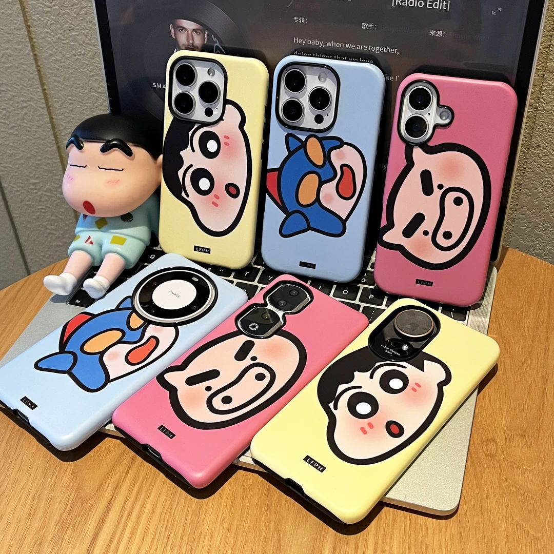 飞虎胜动员小新适用iPhone16苹果15菲林手机壳华为vivo小米oppo套
