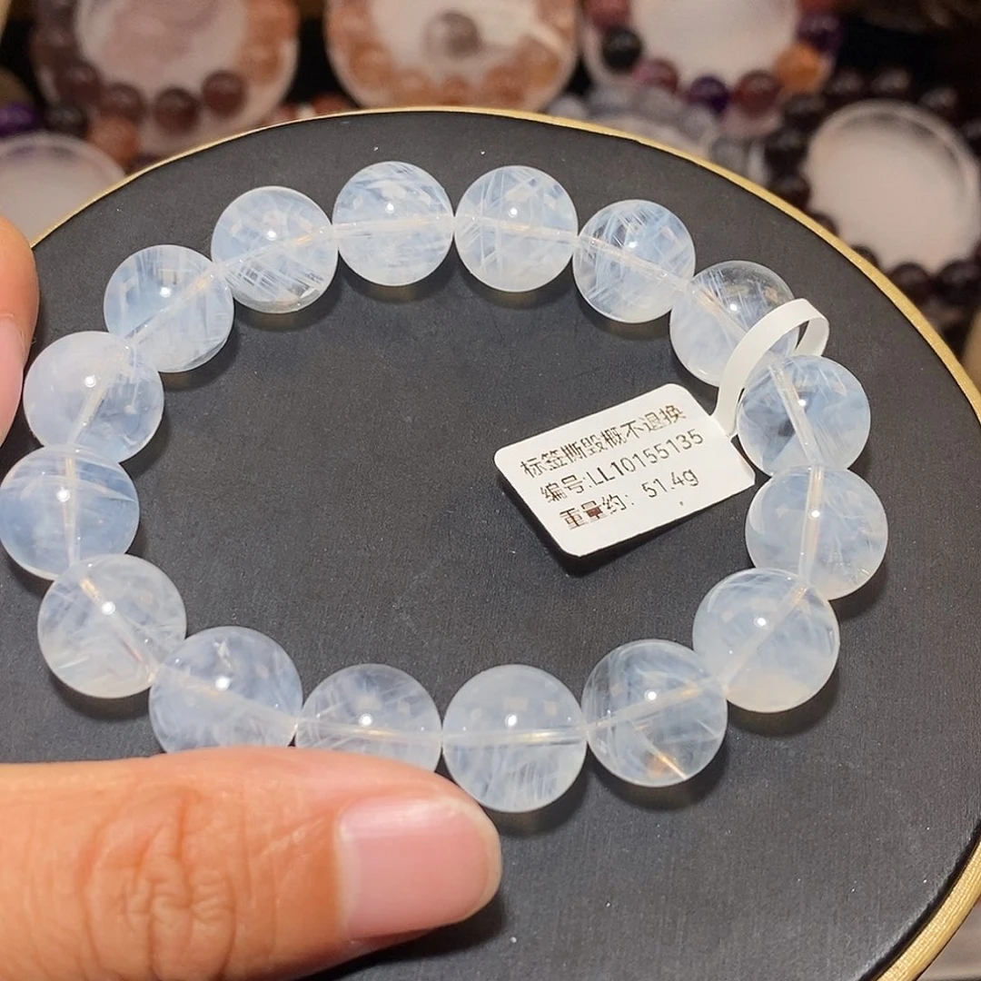 水晶手链未镶嵌蓝针手链13