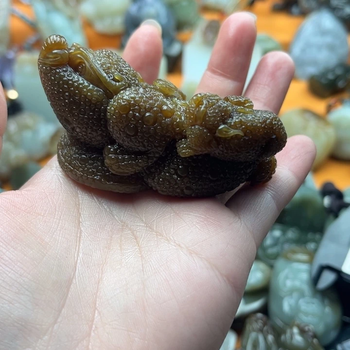 和田玉颈饰未镶嵌海**浪