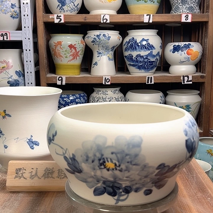 陶口25兰兰牡丹陶瓷