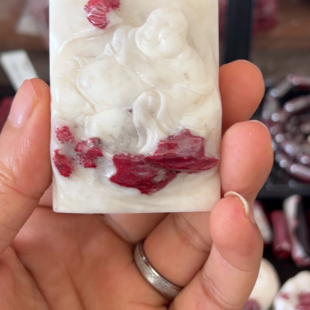 辉***！天然辰砂原石牌子