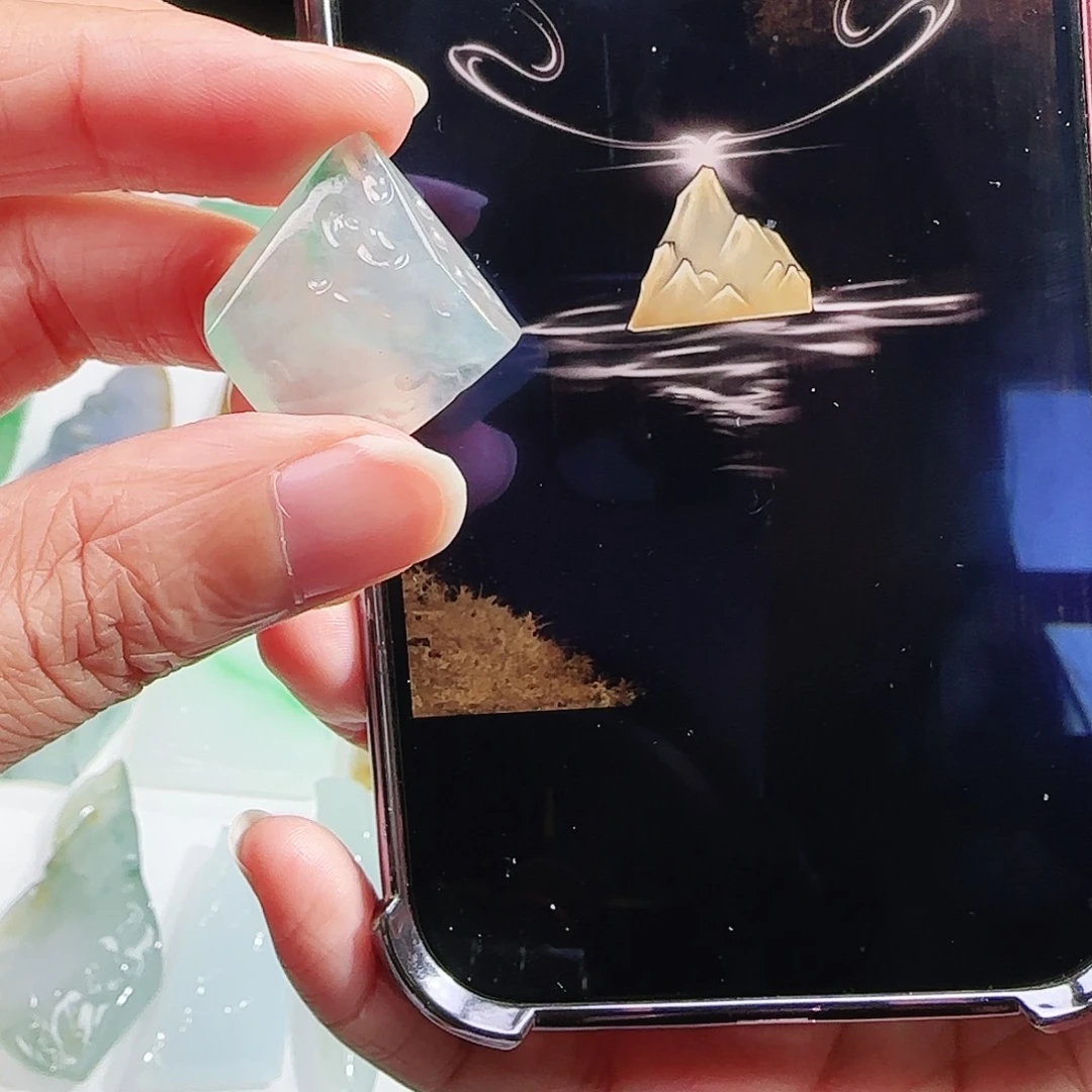 定制翡翠未镶嵌缅甸翡翠挂件