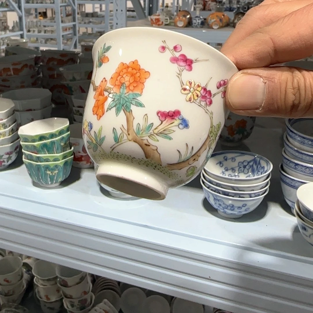 瓷片摆件手绘瓷器全部处理