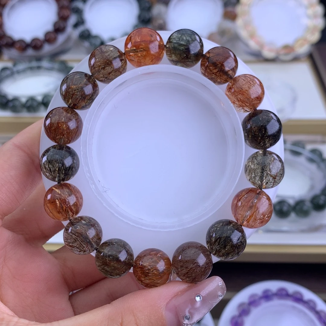 水晶手链未镶嵌张****入黑金超