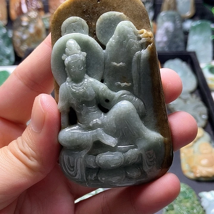 颈饰未镶嵌翡翠翡翠a货