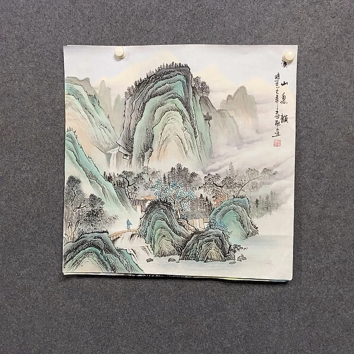 国画四尺斗方一副
