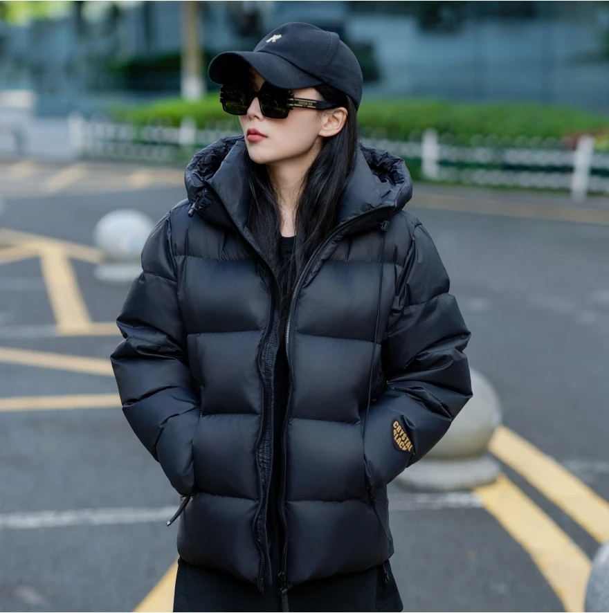 黑金短款外套保暖休闲xj