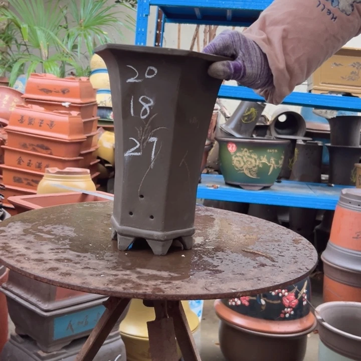 22+22束腰六方花盆花盆