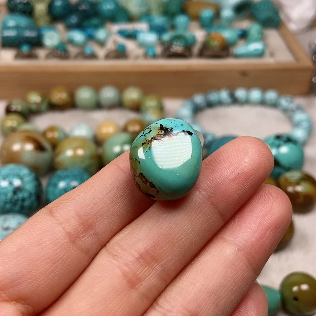 未镶嵌绿松石珠宝半成品