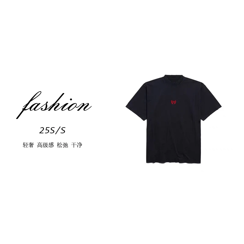 胖虎出品 巴子麦穗短袖T宽松重磅男女同款