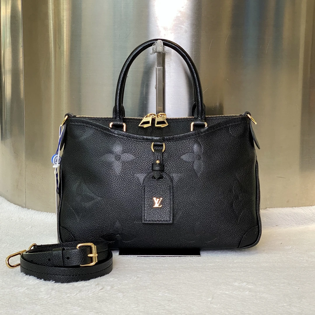 99新 LouisVuitton/路易威登 爱马98新LV黑色传奇手提斜挎包5255