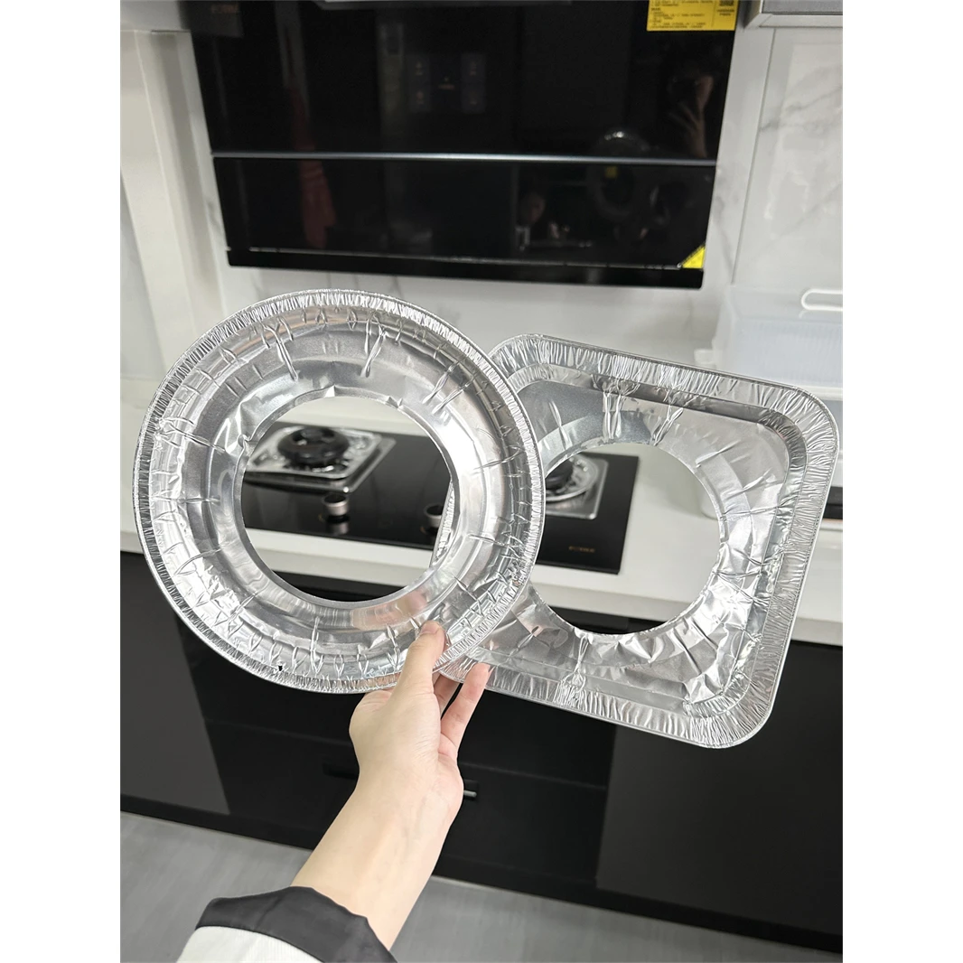 K240765 2盒  厨房一次性家用铝箔 加厚锡箔保洁盘