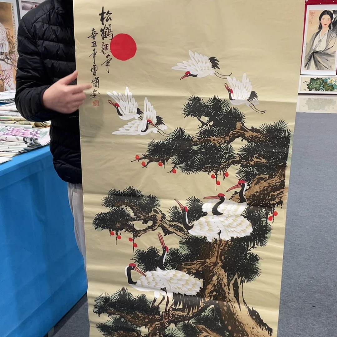 国画今天上午国画作品展示