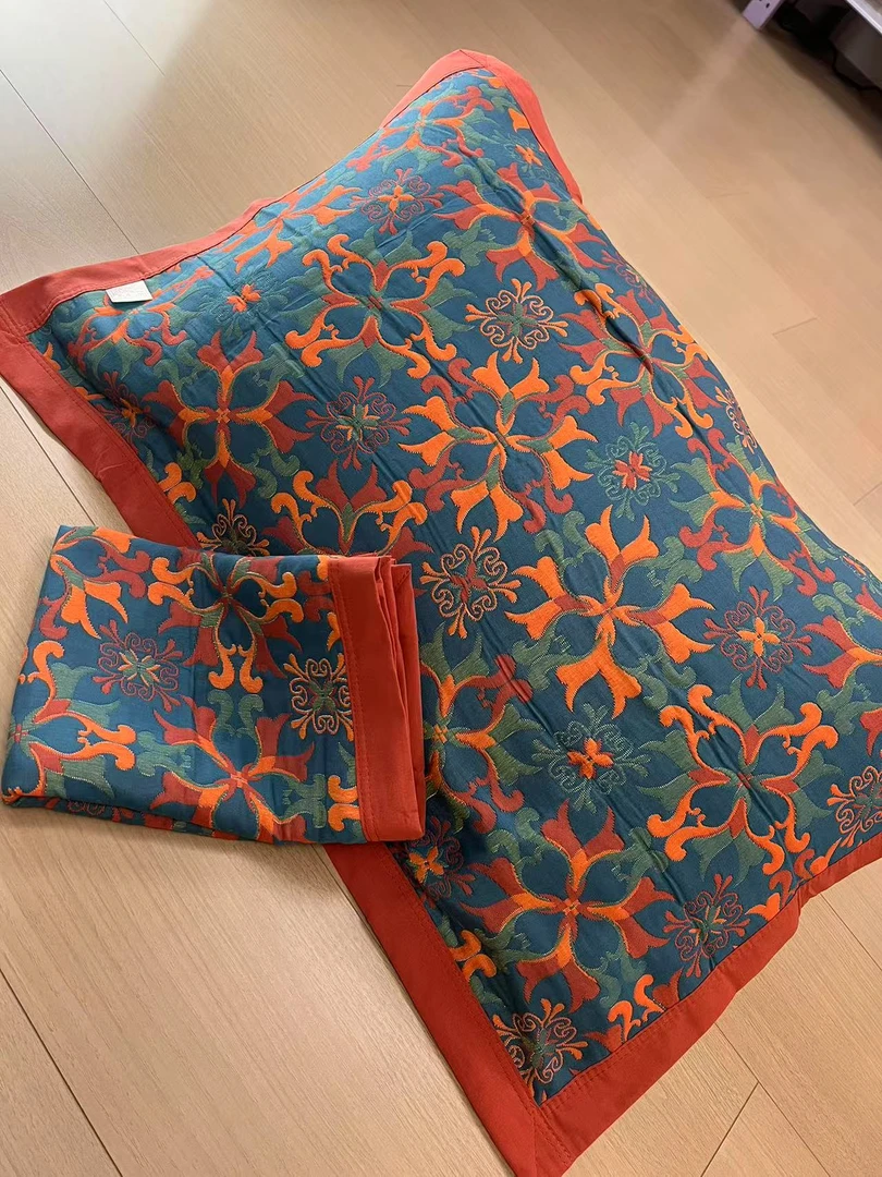 小鱼儿【枕巾-探索宇宙-蓝】52*78cm轻奢高端定制精梳棉枕巾一对装