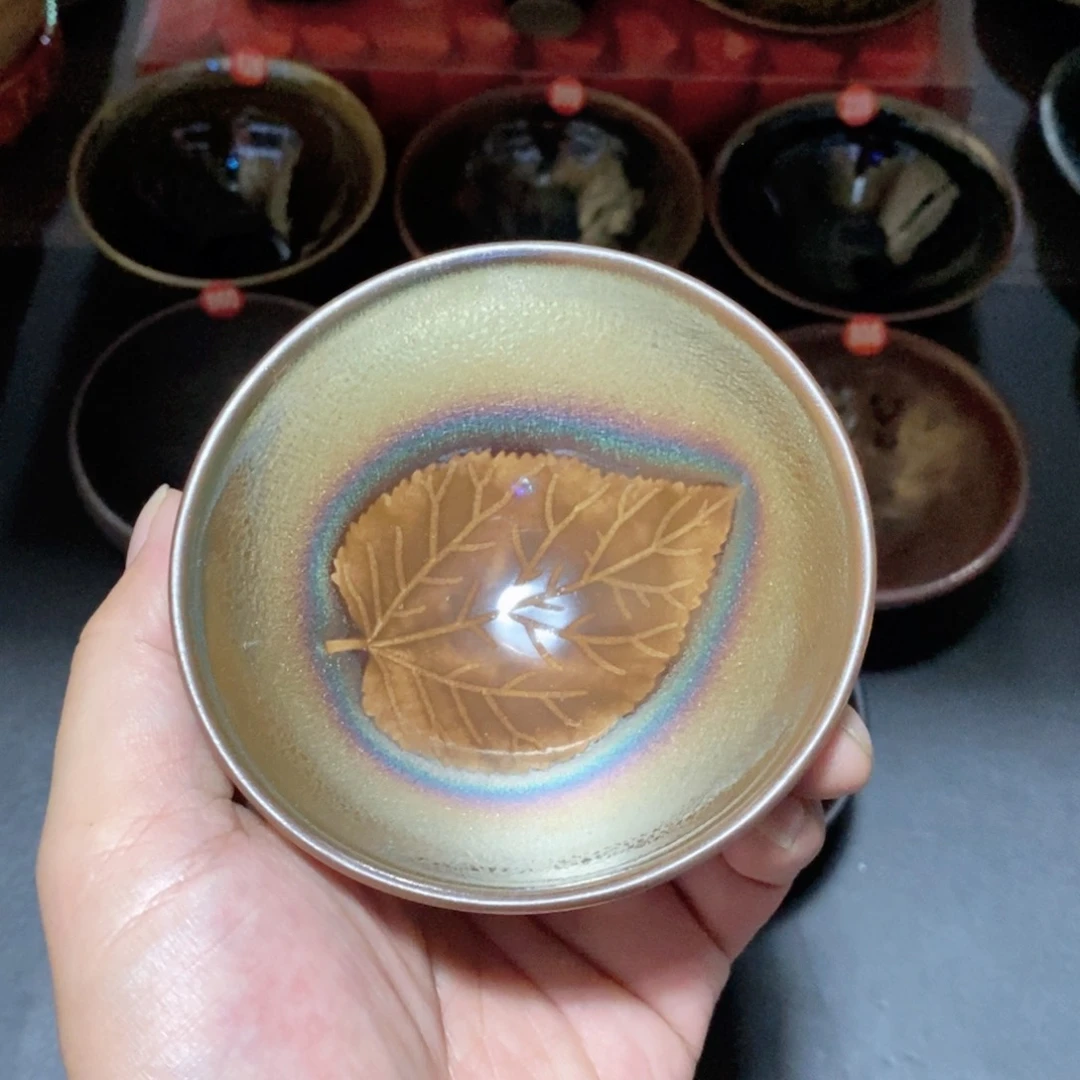 茶盏龙窑柴烧建盏主人杯