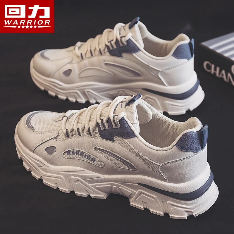 回力男鞋春季老爹鞋增高时尚休闲鞋百搭男士鞋子透气网面运动潮鞋