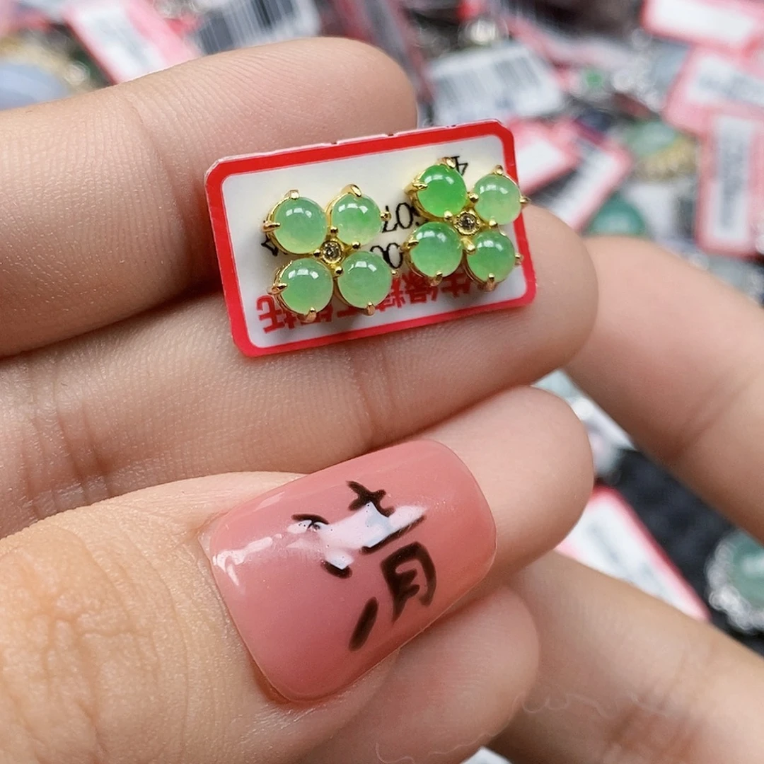 翡翠银S925镶嵌戒指