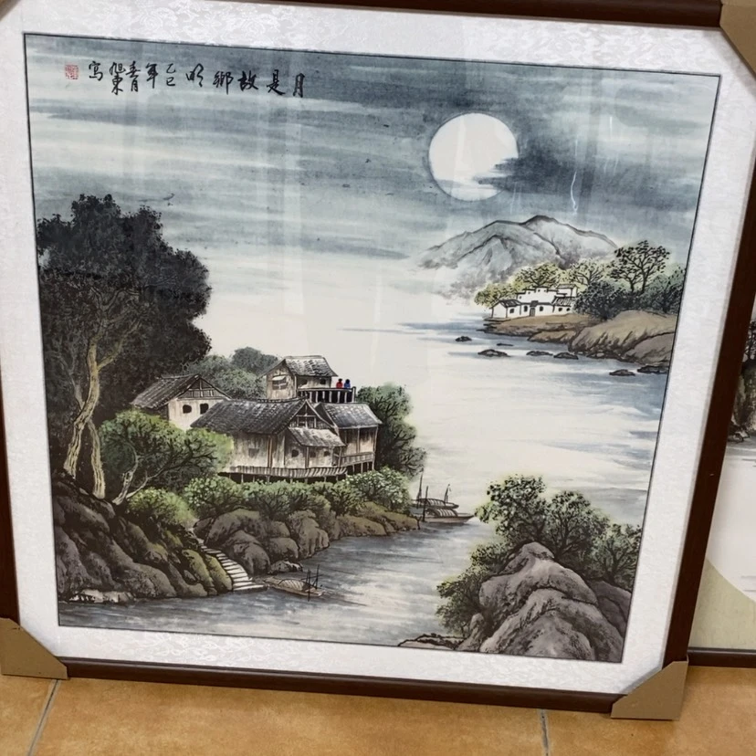 【闪购商品】国画手绘国画带框83.83
