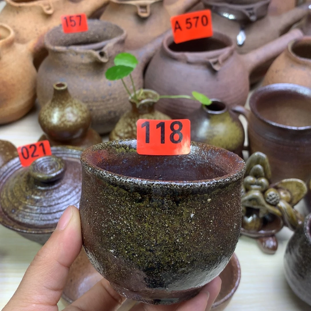 爱*人柴烧粗陶主人杯160毫升左右