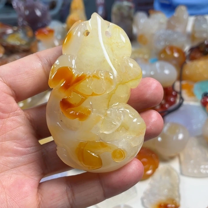 玛瑙/玉髓未镶嵌吊坠(不含链)