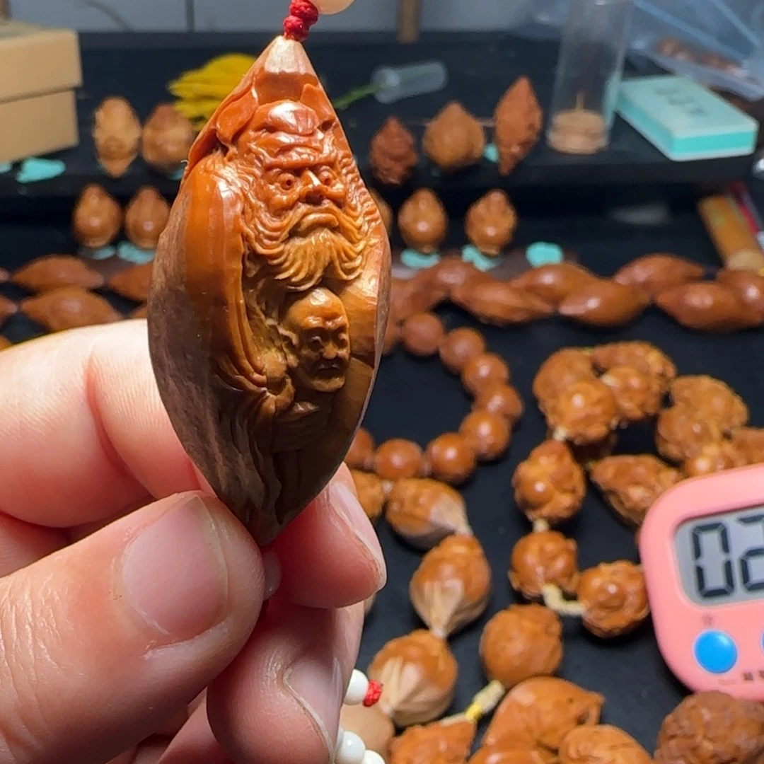 橄榄核手串/手链海***米钟馗抓鬼