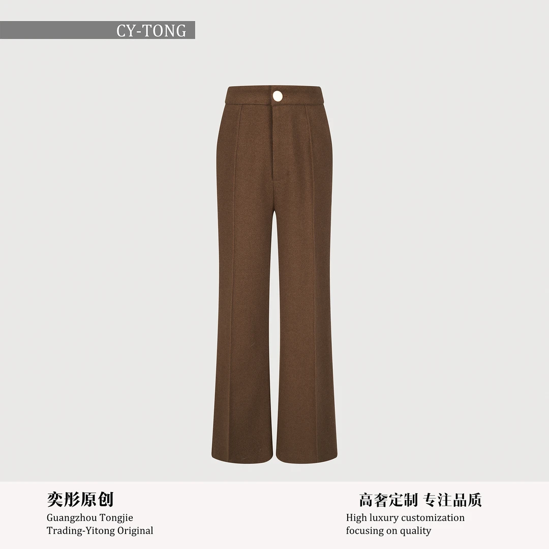 【彤姐原创】冬季设计师款时尚百搭女士直筒正装裤子TWTZ4068