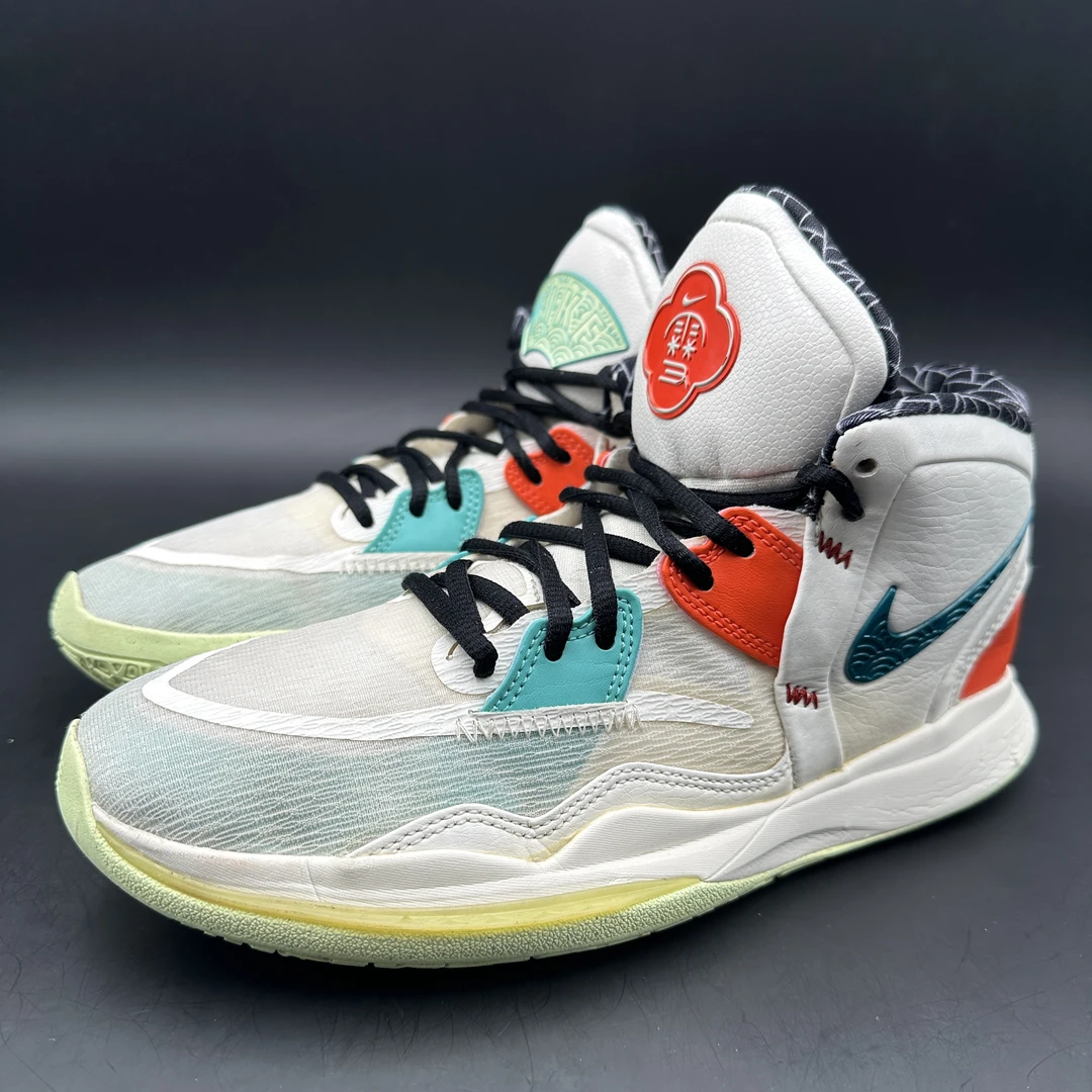 (40码)Nike 欧文8篮球鞋/瑞雪/二手正品/DH5384-001