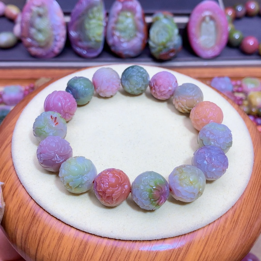 玛瑙未镶嵌手链盐源