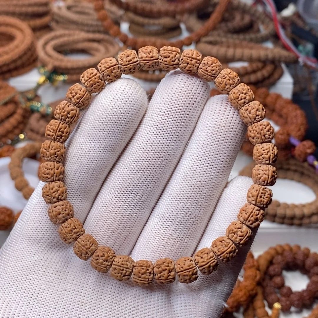 吊坠金刚菩提五瓣龙切满肉盘龙，尺寸9+