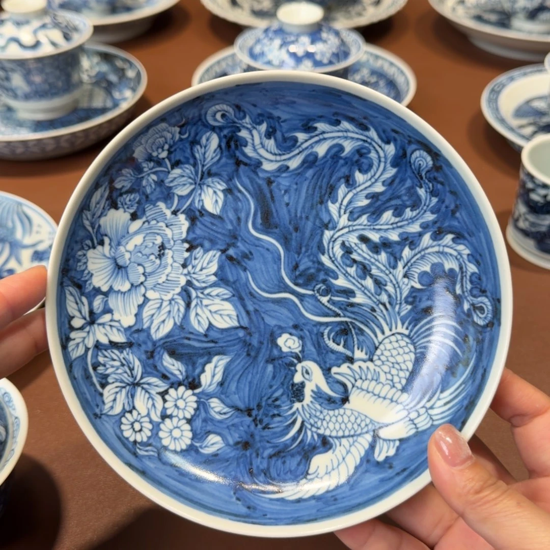 手工手绘茶具壶承