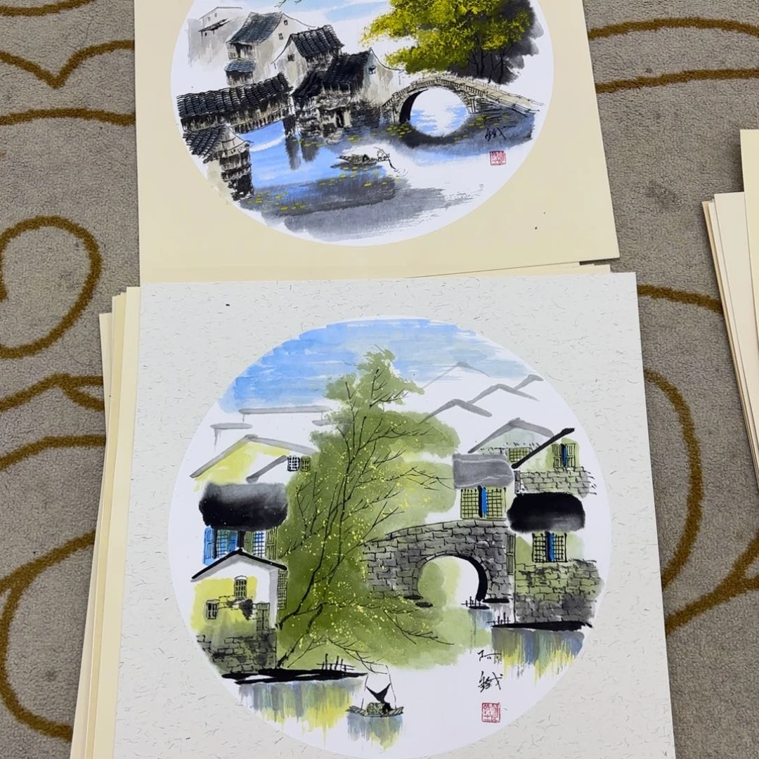 国画锐*啊铁斗方李欣主播