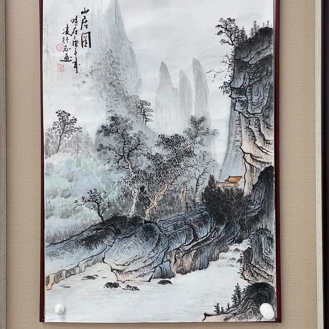 国画凌行志手绘作品