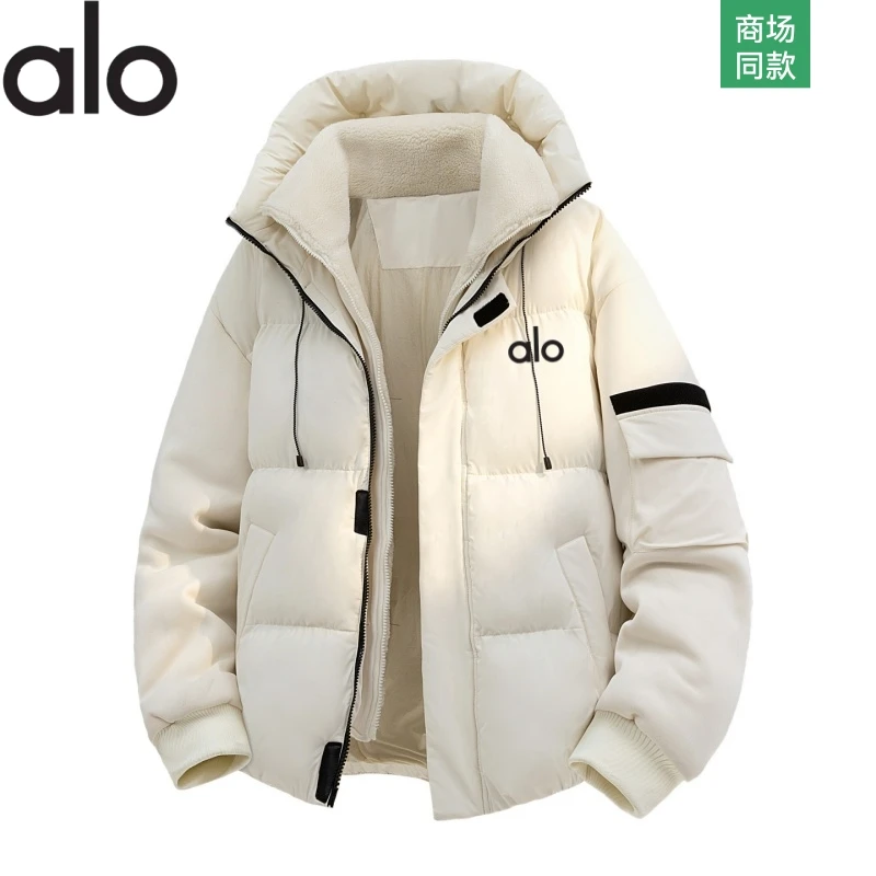 【官方奥特莱斯】品牌折扣 冬季羽绒棉服男士连帽加厚保暖棉衣外套