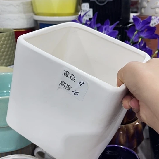 多肉绿植陶瓷花盆9.9包邮，有孔