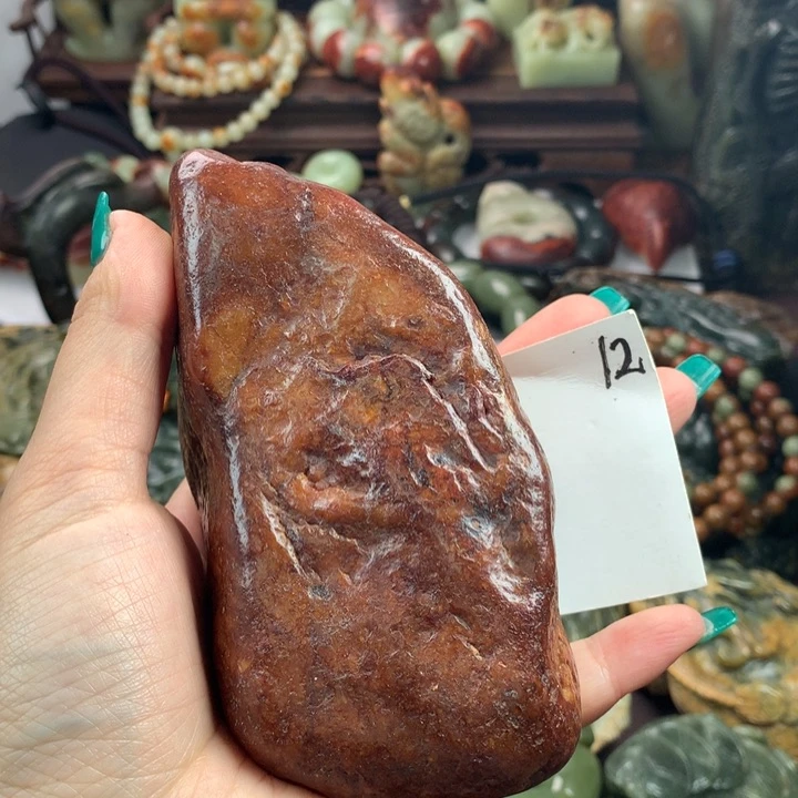 岫岩河磨玉（透闪石质玉）把件未镶嵌